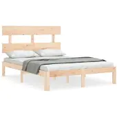 vidaXL Bedframe zonder matras massief grenenhout 140x200 cm