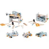 Ecotoys Speelgoed gereedschap - houten gereedschapskist - 52 delig