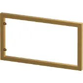 Brauer topbladbeugel 45x25cm - geborsteld goud PVD