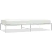 vidaXL Bedframe metaal wit 100x200 cm