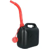 Carpoint Benzinekan 5 Liter – UN Keur – Met Schenktuit – Schroefdop – Kunststof – Voor Benzine & Diesel