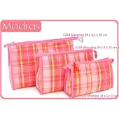 Vagabond -Toilettas-Large Holdall "Madras" 5238-afmeting 24 x 7 x 15 cm.
