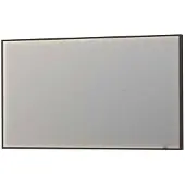 Ben Oblon spiegel met LED verlichting en anti-condens 140x80 cm Mat Zwart
