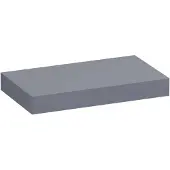 Brauer Creek Wastafelblad 80x50x10cm MDF - Mat Grijs - Badkamermeubels - Wastafelbladen - 8720359388896