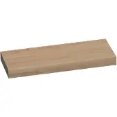 Brauer Creek Wastafelblad 120x50x10cm Massief Eiken - Eiken Naturel - Badkamermeubels - Wastafelbladen - 8720359347800