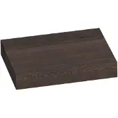 Brauer Creek Wastafelblad 60x50x10cm Massief Eiken - Eiken Zwart - Badkamermeubels - Wastafelbladen - 8720359348005