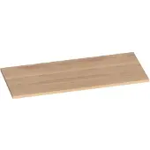 Brauer Ocean Slim Topblad 100x46cm Massief Eiken - Eiken Naturel (19 Mm) - Badkamermeubels - Wastafelbladen - 8720359346742