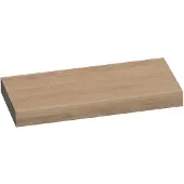 Brauer Creek Wastafelblad 100x50x10cm Massief Eiken - Eiken Naturel - Badkamermeubels - Wastafelbladen - 8720359347626