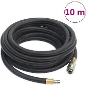 vidaXL Luchtslang hybride 0,6'' 10 m rubber en PVC zwart