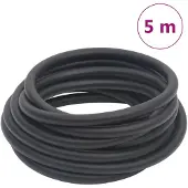vidaXL Luchtslang hybride 0,6'' 5 m rubber en PVC zwart