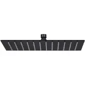 vidaXL Regendouchekop rechthoekig 30x20 cm roestvrij staal zwart