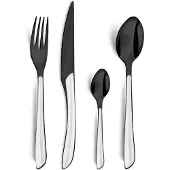 Amefa Bestekset Lumino Black / White Handle (16-delig)