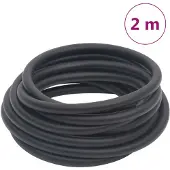vidaXL Luchtslang hybride 0,6'' 2 m rubber en pvc zwart