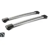 Yakima Rail zwarte aluminium dakdragers - 97 cm