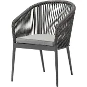 AVH-Collectie Lissabon dining tuinstoel rope stapelbaar