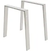 ML-Design Set van 2 tafelpoten Ash | metaal wit 75x8x72 cm tafelbladen en -poten | NADUVI