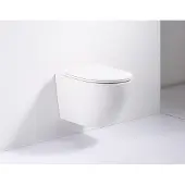 Delivo Vulsini hangtoilet rimfree met softclose zitting mat wit