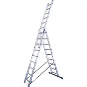 Alumaxx 3-delige ladder 3x9 treden