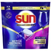 SUN Brilliant Shine All-in 1 Vaatwastabletten 16 Stuks