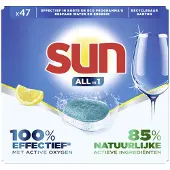 SUN All-In-1 Vaatwastabletten Citroen (47 stuks)