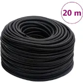 vidaXL Luchtslang hybride 0,6'' 20 m rubber en PVC zwart