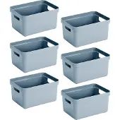 Sunware - Sigma home set van 6 5L opbergbox - blauw