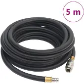 vidaXL Luchtslang hybride 0,6'' 5 m rubber en PVC zwart