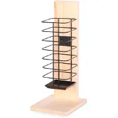 Duvo+ duvoplus Hooiruif Knaagdieren - Houten Hooirek voor Konijn, Cavia en Hamster - Zwart Metaal - 14x18x37cm