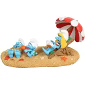 Diverse Smurfette And Baby Smurf On The Beach Figure Blauw Kinderen