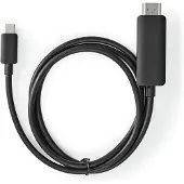 Nedis USB-C Adapter | USB-C Male naar HDMI | 2 m | 1 stuks - CCGB64655BK20 CCGB64655BK20
