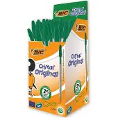BIC Cristal Pennen Doos Groen