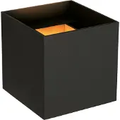 Lucide Wandlamp Led Axi Zwart 6w