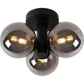 Lucide Plafondlamp Trudy zwart 3-lichts