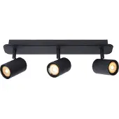 Lucide Lennert plafondlamp 3 spots 5W zwart
