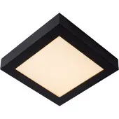 Lucide Brice-LED Vierkante Badkamer Plafondlamp 22 W | Black