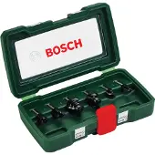 Bosch 6-delige frezenset 1/4" schacht