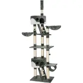 TecTake Krabpaal - Grijs/wit - 260 cm