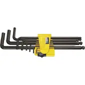 Wera Set schroevendraaiers met hoekkop, in handgreep, 9-delig, 5/64" - 3/8", met kogels. Merk: . Artikelnummer: 4013288111975