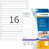 Herma Ordneretiketten, A4, 192 x 16,9 mm, wit, ondoorzichtig, permanent hechtend