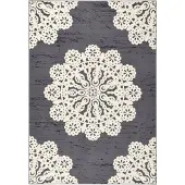 Hanse Home Vloerkleed Lace Korte pool, gebloemd motief, rondom afgehecht, mandala