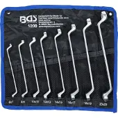 Bgs Doppel-Ringschlüssel-Satz gekröpft SW 6 x 7 - 20 x 22 mm 8-tlg.