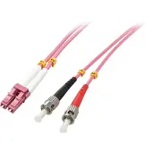Lindy 46351, dubbelkern glasvezelkabel (LWL), LC/ST connector, OM4, 2m, 50/125æm, multimode