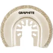 Graphite Graphit HCS Halbkreisscheibe für Keramik 65mm, verzinkt mit Diamantbeschichtung (56H063)