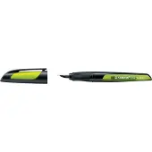 Stabilo Vulpen Stabilo Easy Buddy - zwart/lime L nib - Schrijfpen Stabilo