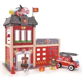 Hape City Fire Station Veelkleurig Kinderen