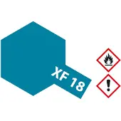 Tamiya Hobbyverf Acrylverf - XF-18 Medium Blue - Matt - Acryl - 23ml Verf potje - 23 ml