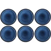 Bitz Dinerbord Black Dark Blue 21 cm (6-Delig)