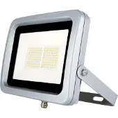 Ledino LED schijnwerper Buckow 100 in vlakke vorm, alu / grijs / zink, Aluminium, Modern, LED buitenlamp