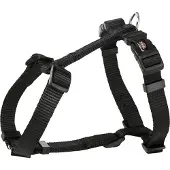 Trixie hondentuig premium h-tuig zwart 52-75x2 cm
