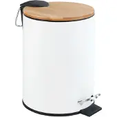 Wenko 24392100 Tortona Afvalemmer Easy Close 3L Wit
